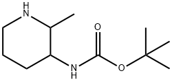 tert-Butyl 2-methylpiperidin-3-ylcarbamate Struktur