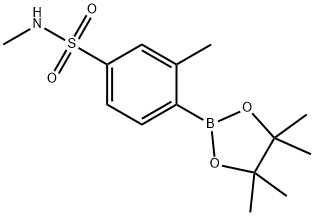 N,3-Dimethyl-4-(4,4,5,5-tetramethyl-1,3,2-dioxaborolan-2-yl)benzenesulfonamide Structure