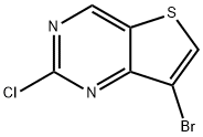 7-Bromo-2-chlorothieno[3,2-d]pyrimidine Structure