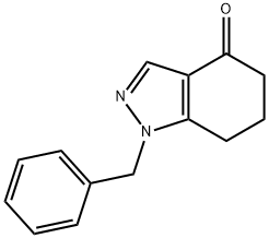 1-benzyl-6,7-dihydro-1H-indazol-4(5H)-one Struktur