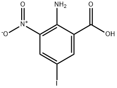 2-Amino-5-iodo-3-nitrobenzoic acid Struktur