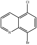 8-ブロモ-5-クロロキノリン 化学構造式