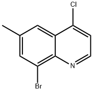 8-Bromo-4-chloro-6-methylquinoline Struktur