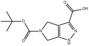 4,6-二氢吡咯并[3,4-C]吡唑-3,5(1H)-二甲酸 5-叔丁酯, 1160248-35-0, 结构式