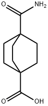 4-carbamoylbicyclo[2.2.2]octane-1-carboxylic acid Struktur