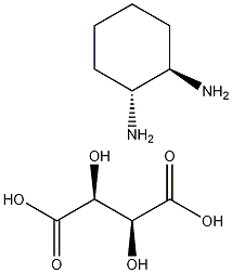 (1R,2R)-1,2-Diaminocyclohexane D-tartrate Struktur