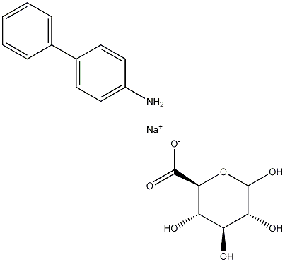 4-Aminobiphenyl -D-Glucuronide Sodium Salt Structure