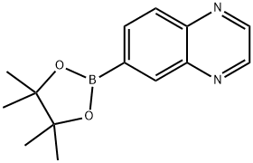 6-(4,4,5,5-Tetramethyl-1,3,2-dioxaborolan-2-yl)quinoxaline Struktur