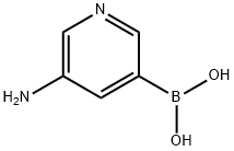 3-氨基-5-吡啶-硼酸 结构式
