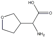 3-Furanacetic acid, .alpha.-aminotetrahydro- Structure