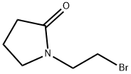 1-(2-ブロモエチル)ピロリジン-2-オン 化学構造式