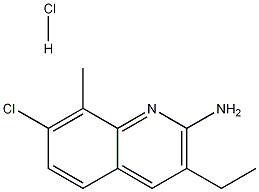 2-Amino-7-chloro-3-ethyl-8-methylquinoline hydrochloride Structure