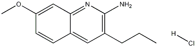2-Amino-7-methoxy-3-propylquinoline hydrochloride Structure