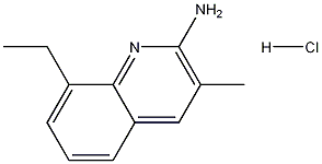 2-Amino-8-ethyl-3-methylquinoline hydrochloride Struktur
