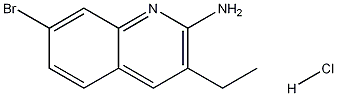 2-Amino-7-bromo-3-ethylquinoline hydrochloride Structure