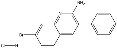 2-Amino-7-bromo-3-phenylquinoline hydrochloride Structure