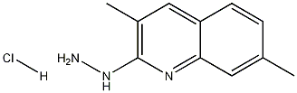 3,7-Dimethyl-2-hydrazinoquinoline hydrochloride Structure