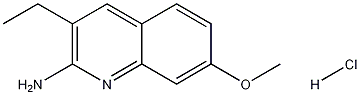 2-Amino-3-ethyl-7-methoxyquinoline hydrochloride Structure