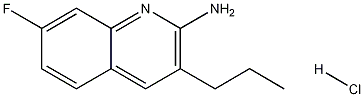 2-Amino-7-fluoro-3-propylquinoline hydrochloride Struktur
