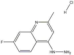 7-Fluoro-4-hydrazino-2-methylquinoline hydrochloride Structure