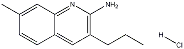 2-Amino-7-methyl-3-propylquinoline hydrochloride Struktur