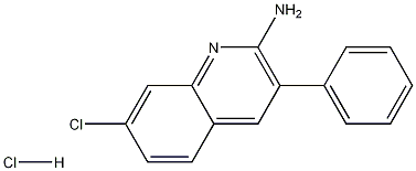 2-Amino-7-chloro-3-phenylquinoline hydrochloride 结构式