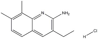 2-Amino-7,8-dimethyl-3-ethylquinoline hydrochloride Struktur