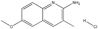 2-Amino-6-methoxy-3-methylquinoline hydrochloride Structure