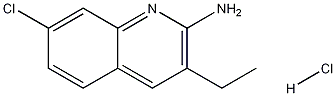 2-Amino-7-chloro-3-ethylquinoline hydrochloride Structure