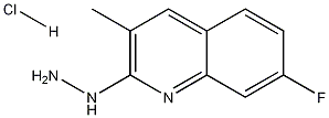 7-Fluoro-2-hydrazino-3-methylquinoline hydrochloride Structure