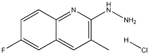6-Fluoro-2-hydrazino-3-methylquinoline hydrochloride Structure