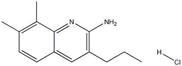2-Amino-7,8-dimethyl-3-propylquinoline hydrochloride Structure