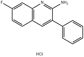 2-Amino-7-fluoro-3-phenylquinoline hydrochloride Structure