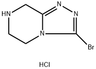 3-溴-5,6,7,8-四氢-1,2,4-三氮唑并[4,3-A]吡嗪盐酸盐,1172057-73-6,结构式