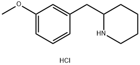 2-(3-Methoxy-benzyl)-piperidine hydrochloride Struktur