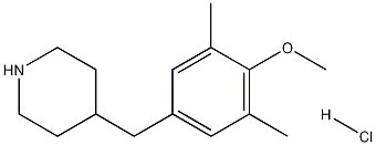 4-(4-Methoxy-3,5-dimethyl-benzyl)-piperidine hydrochloride Struktur