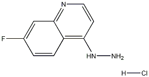 7-Fluoro-4-hydrazinoquinoline hydrochloride 化学構造式