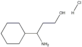 3-Amino-3-cyclohexyl-propan-1-ol hydrochloride Structure