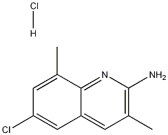 2-Amino-6-chloro-3,8-dimethylquinoline hydrochloride Structure