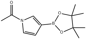 1-(3-(4,4,5,5-Tetramethyl-1,3,2-dioxaborolan-2-yl)-1H-pyrrol-1-yl)ethanone Structure