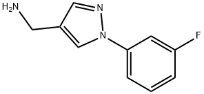 (1-(3-fluorophenyl)-1H-pyrazol-4-yl)methanamine Structure