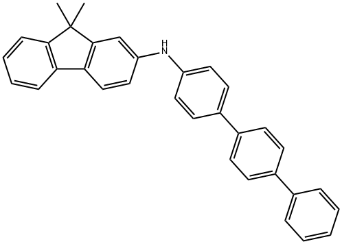 9,9-二甲基-N-[1,1':4',1''-三联苯]-4-基-9H-芴-2-胺,1179529-07-7,结构式