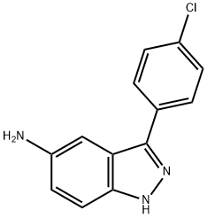 3-(4-chlorophenyl)-1H-indazol-5-amine Struktur