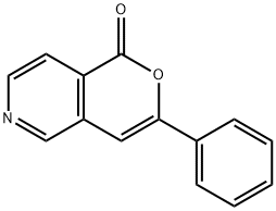 3-フェニル-1H-ピラノ[4,3-c]ピリジン-1-オン 化学構造式