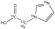 Imidazol-1-yl-acetic Acid-15N2,13C2 Struktur