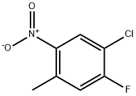 Benzene,  1-chloro-2-fluoro-4-methyl-5-nitro- Structure