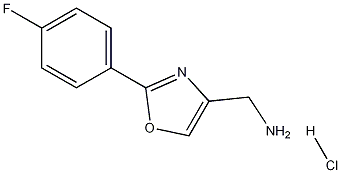 [2- (4 - 氟苯基) - 恶唑-4 - 基]甲胺盐酸盐, 1187933-51-2, 结构式