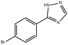 3-(4-ブロモフェニル)-1H-[1,2,4]トリアゾール 化学構造式