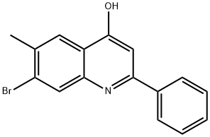 7-Bromo-4-hydroxy-6-methyl-2-phenylquinoline Structure