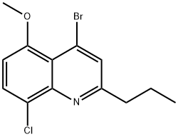 4-Bromo-8-chloro-5-methoxy-2-propylquinoline Structure